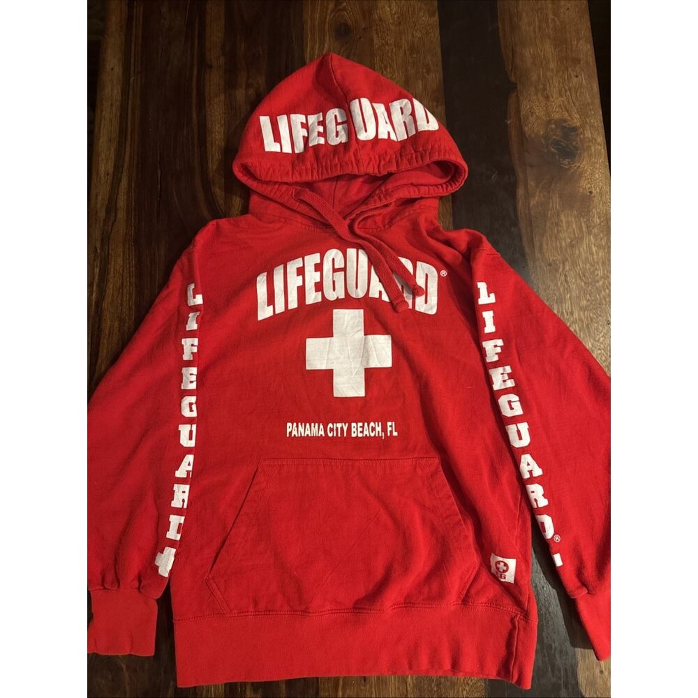 Official Lifeguard Newport Beach CA Hoodie Red Men’s Small Licensed